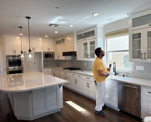 Cabinet Painting Project With White Kitchen Cabinets